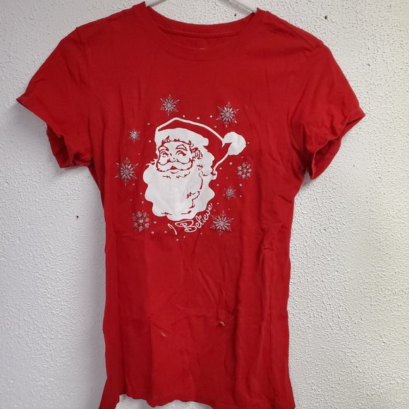 T-Shirt - Christmas Santa - Red - Small - Picture 1 of 3